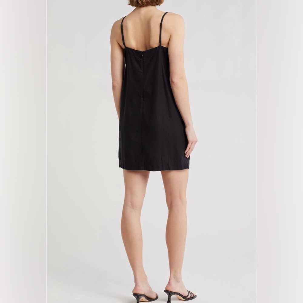 Madewell Max Linen Blend Mini Dress - Picture 2 of 5